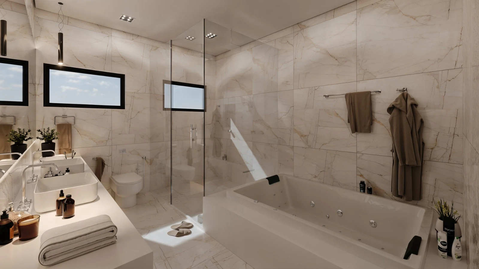 Banheiro Master no Residencial Portobello