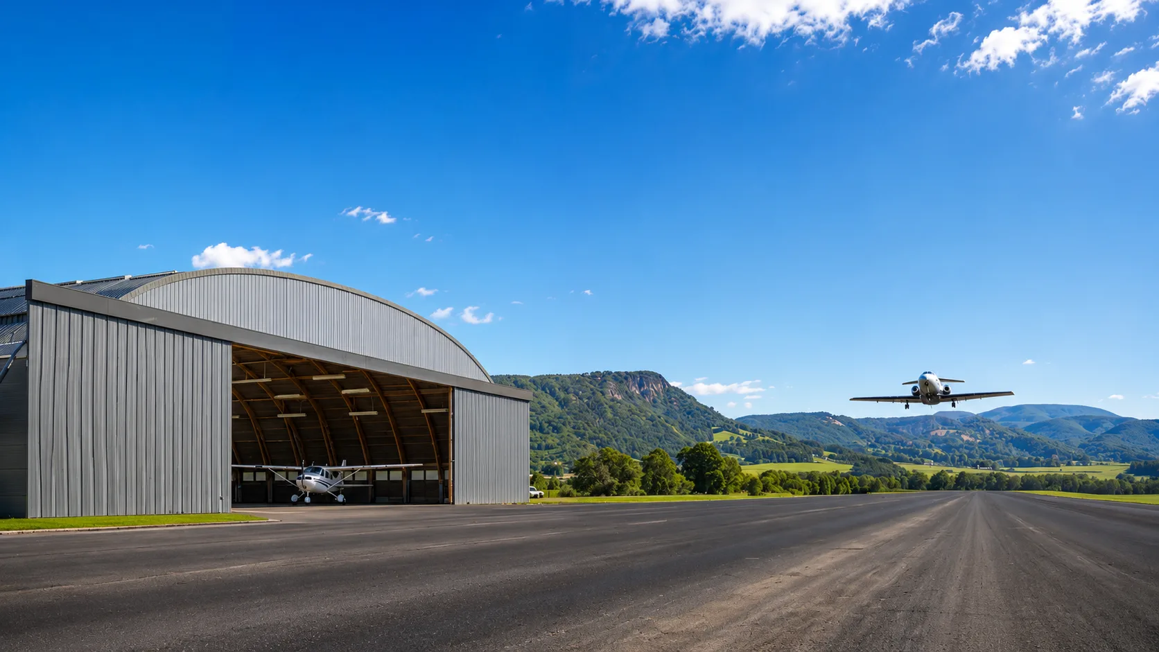 Hangar privativo no Residencial Portobello