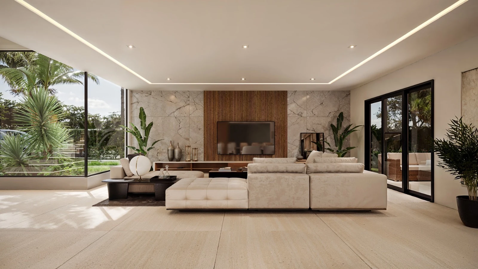 Sala de TV no Residencial Portobello